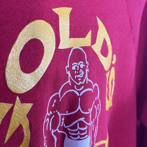 💪🏋️‍♀️True Vintage 70-80’s GOLD’S GYM Crewneck Sweatshirt Sz Small (Lg Tag) EC - Picture 5 of 9